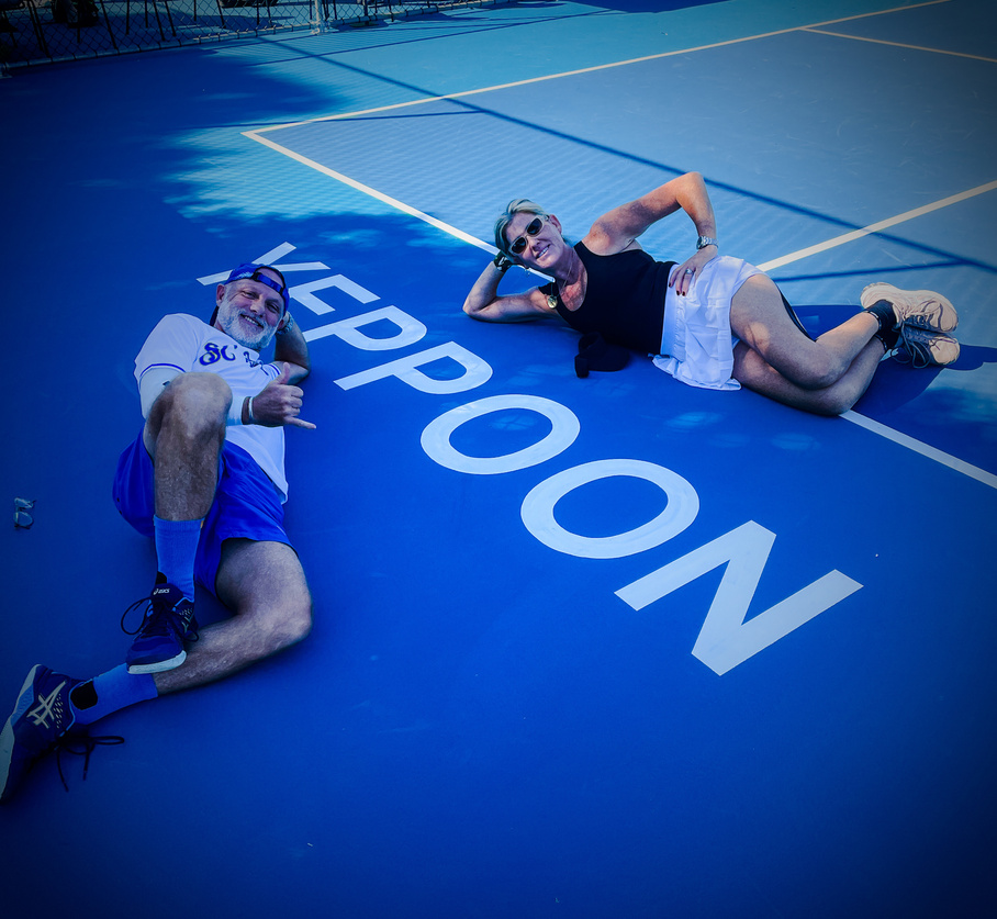 Yeppoon Pickleball Festival hosts a Meet and Greet event for social time and social pickleball play before the start of a week-long pickleball event in Yeppoon, Queensland, Australia in July.